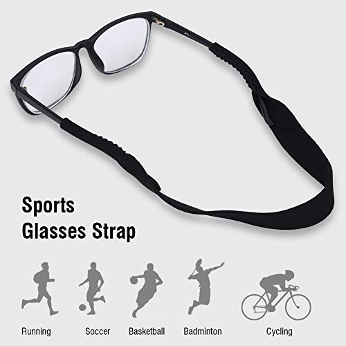 DEWIN Elástico Gafas Deporte,Cinta Gafas Deporte Gafas Deportivas Correa Elástica para el Cuello Cordón de Sujeción Cadena Cordón para Anteojos 5 Piezas