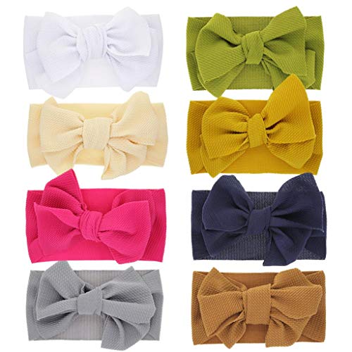 Diademas Bebe Niña,SHOBDW Elásticas Colorful Bows Toddler Kid Bebé Niñas Flores Nudo Turbante Accesorios Para La Cabeza Cintas para el pelo Bebe Niña Recien Nacida,Gris