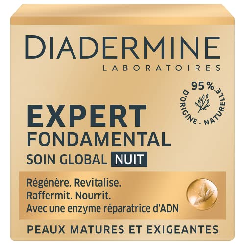 Diadermine - Expert Fondamental - Crème de Nuit - Anti-âge - Pot 50 ml