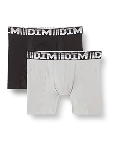 Dim Boxer 3D Flex x2, Nr/Gr Perla, M para Hombre