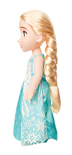 Disney Frozen, Elsa Muñeca Grande (38 Cm) Comsu Precioso Vestido de la Pelicula