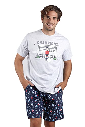 Diver Pijama Manga Corta Futbolin para Hombre