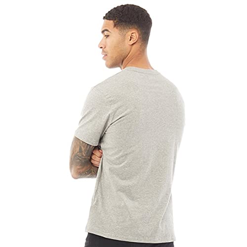 DKNY Hombre Camiseta De Pijama Cuello Redondo Manga Corta Gris Marga L