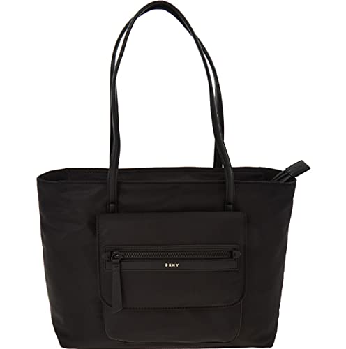 DKNY negro Gran bolsa de mano sección poliéster College University Travel