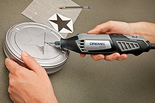 Dremel 9903 - Fresa de carburo de tungsteno de punta 3.2 mm, accesorio punta cuadrada para herramienta rotativa para grabar, tallar en metal, carbono, aluminio