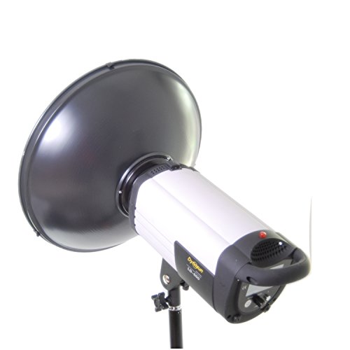 DynaSun Beauty Dish S40 40cm Plato de Belleza Blanco/Plateado para Bowens con Rejilla y Panel difusor para Foto y Video de Estudio