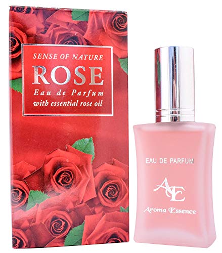 Eau de Parfum Mujer Red Rose 35ml, aroma de rosa búlgara, enriquecido con aceite de rosa, notas almizcladas y vainilla