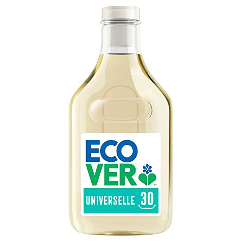 Ecover - Detergente líquido, universal, con perfume de madreselva y jazmín, Origen natural, para una ropa limpia, suave para la piel, 1,5 l, 30 lavados