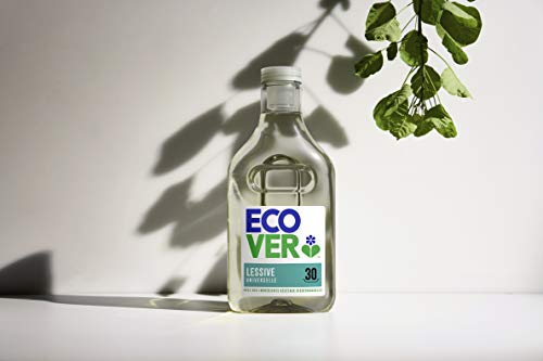 Ecover - Detergente líquido, universal, con perfume de madreselva y jazmín, Origen natural, para una ropa limpia, suave para la piel, 1,5 l, 30 lavados