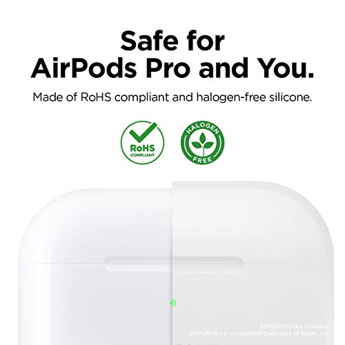 elago Original Funda de Silicona Compatible con AirPods Pro (2019) - 360° Protección de Cuerpo Completo, Premium Silicona [Ajuste Probado] (Luminoso Azul)