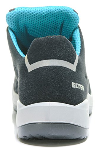 Elten Impulse Lady aqua Low ESD S1P - Botas de seguridad ligeras para mujer - Microfibra - sin piel - puntera de acero - protección contra la perforación: textil, 38 EU, azul turquesa