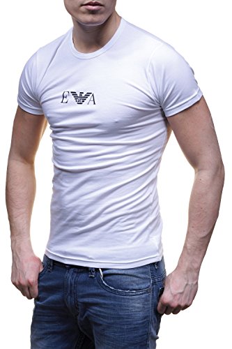 Emporio Armani 111267CC715, Camiseta Para Hombre, Blanco (Bianco/Bianco 04710), XX-Large, Pack de 2