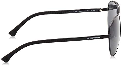 Emporio Armani 2059 Gafas, Matte Black/Grey, 61 para Hombre