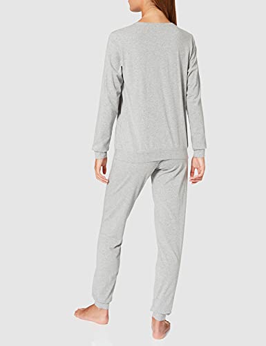 Emporio Armani Algodón Básico Set de Pijama, Mujer, Gris, S