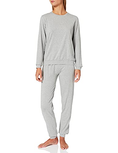 Emporio Armani Algodón Básico Set de Pijama, Mujer, Gris, S