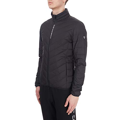 Emporio Armani EA7 Core ID - Chaqueta de plumón ligera, talla 3XL, color negro