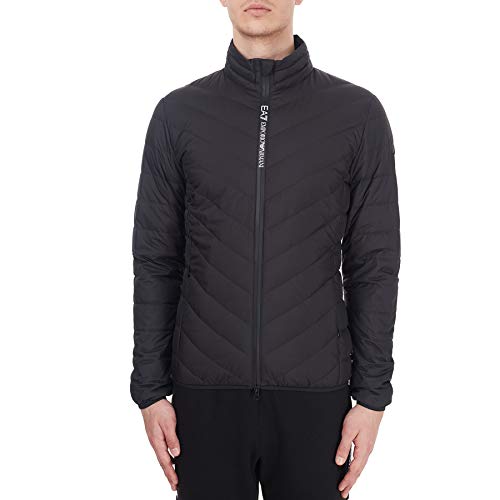 Emporio Armani EA7 Core ID - Chaqueta de plumón ligera, talla 3XL, color negro