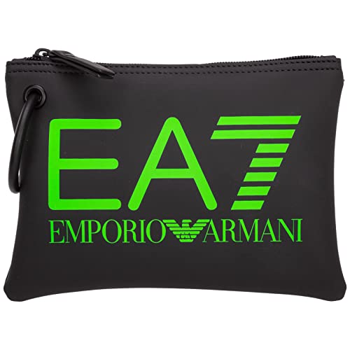 Emporio Armani EA7 hombre neceser black - green fluo logo