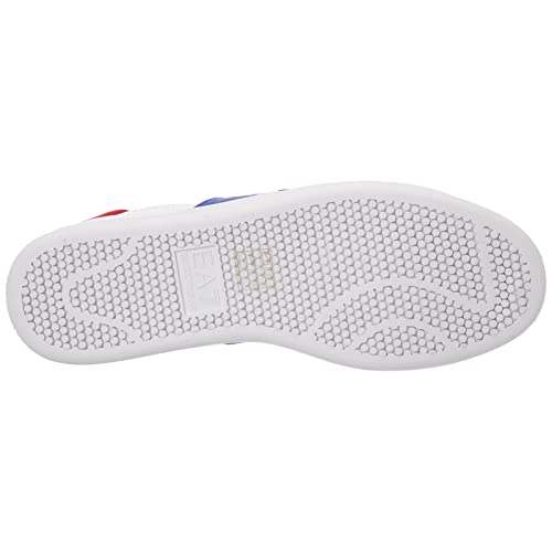 Emporio Armani EA7 Hombre Zapatillas White - baltimora - Racing Red 41 1/3 EU