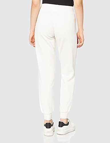 Emporio Armani Iconic Terry Pantalón Deporte, Mujer, Blanco (Nieve), M