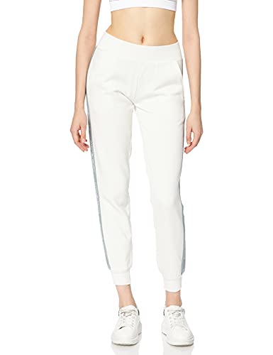 Emporio Armani Iconic Terry Pantalones de Chándal, Mujer, Blanco (Nieve), XS