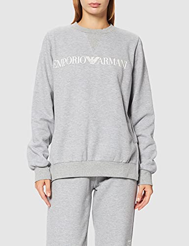 Emporio Armani Iconic Terry Suéter + Pantalones, Mujer, Gris Claro, L