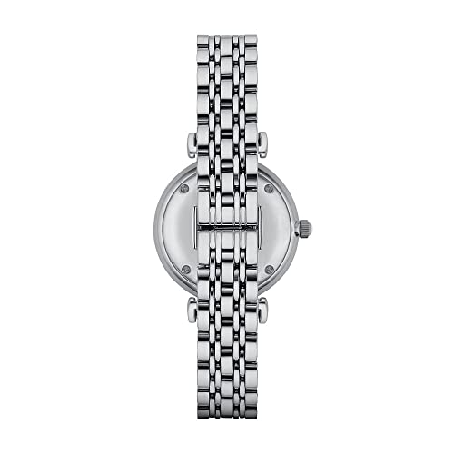 Emporio Armani Reloj Analógico para Mujer de Cuarzo AR1908 Plata