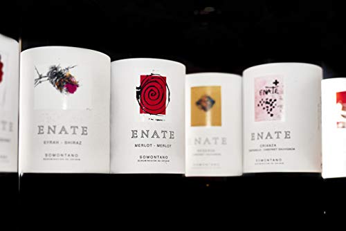 ENATE Crianza Tempranillo - Cabernet Sauvignon - D.O. Somontano - Vino Tinto - Notas Ahumadas y Especiadas - Fondo a Frutas Rojas Maduras - Pack de 3 Botellas - 75cl