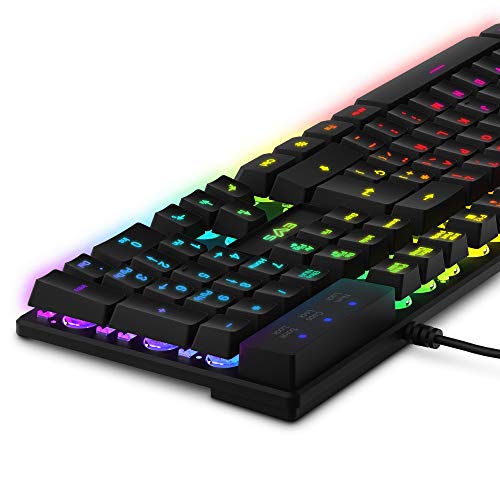 Energy Sistem Gaming Keyboard ESG K2 Ghosthunter (Teclado de Membrana, QWERTY, Luces LED, 19 Teclas Anti-ghosting)