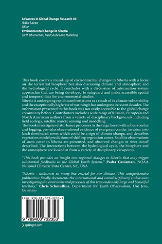 Environmental Change in Siberia: Earth Observation, Field Studies and Modelling: 40 (Advances in Global Change Research)