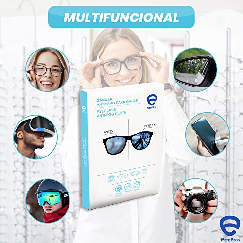 ErenBros Gamuza de Microfibra Antivaho para Gafas | Efecto duradero | Sin olor | Limpieza en seco