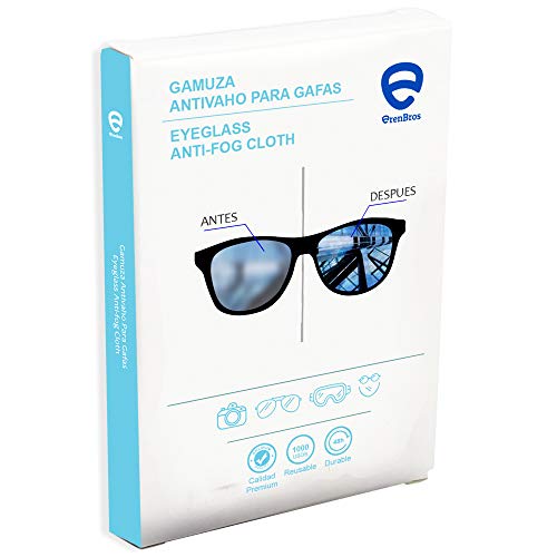 ErenBros Gamuza de Microfibra Antivaho para Gafas | Efecto duradero | Sin olor | Limpieza en seco