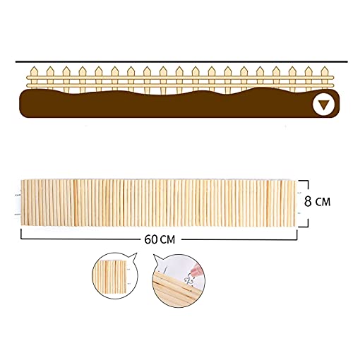 Escalera de hámster, madera Hamster Chew Bridge Toy Juego de cuatro accesorios para jaulas de hámster, Adecuado para hámsters, ratones, jerbos, chinchillas, Escalera de Madera Hamster. (60*8cm)