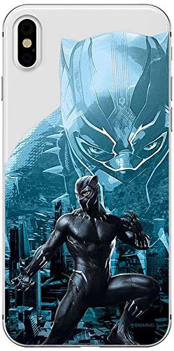 Estuche para iPhone XS MAX Marvel Black Panther Original con Licencia Oficial, Carcasa, Funda, Estuche de Material sintético TPU-Silicona, Protege de Golpes y rayones