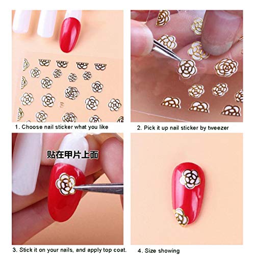 Etiqueta engomada del Clavo 3D Nails Art Slider Geometric Girl Design Decoración Manicure Tips Adhesive Sticker Wraps