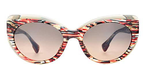 Etnia Barcelona Gafas de Sol SAINT HONORE Striped Olive Green/Light Brown 55/19/145 unisex