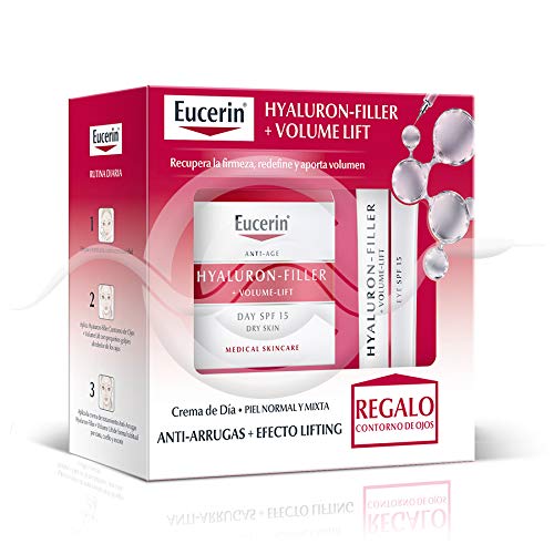 EUCERIN HYALURON-FILLER+VOLUME-LIFT DIA PIEL NORMAL/MIXTA 50 ML+ CONTORNO REGALO