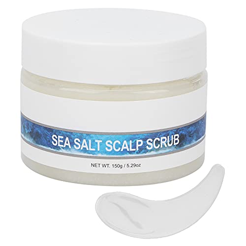 Exfoliante para el Tratamiento del Cuero Cabelludo con Sal Marina, Crema Exfoliante para el Tratamiento del Cuero Cabelludo Exfoliante de Masaje Hidratante para el Cuero Cabelludo para Todo Tipo de Pi