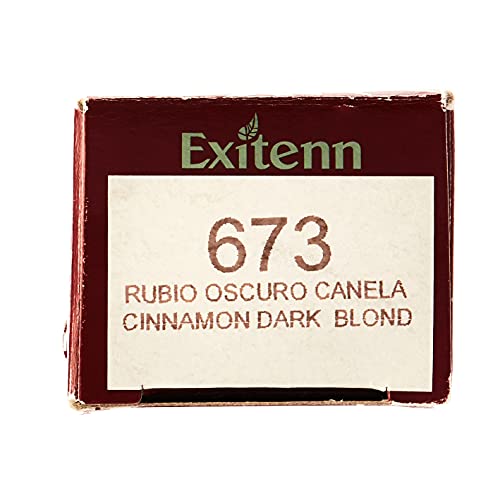 EXITENN COLOR CREME 60 ml , COLOR 673 RUBIO OSCURO CANELA