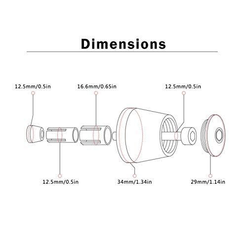 Extremos De Manillar De Moto para Honda NC750X NC 750X NC700 NC700X 2015 2016-2018 Accesorios De Motocicleta 7/8"22MM Empuñaduras De Mano Manillar Tapa De Extremo De Barra Tapones De Peso del Manilla