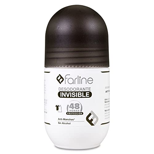 Farline Desodorante Invisible Roll On Efecto Protección 48 horas 50 ml Sin Manchas