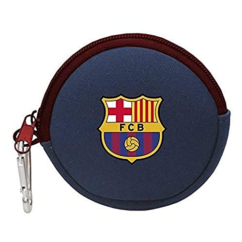 FCB FC Barcelona Redondo Neopreno Monedero Tiempo Libre y Sportwear, Adultos Unisex, Multicolor (Multicolor), Talla Única