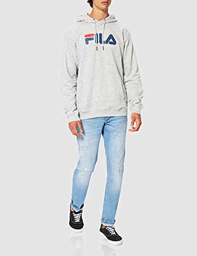 Fila Classic Pure Hoody Sudadera con Capucha, Gris Claro Melange Bros, XS Regular Unisex Adulto