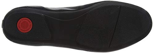 Fitflop Allegro-Leather, Sneaker Mujer, Negro (Black), 38 EU