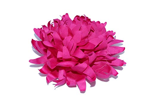 Flor de Tela 'crisantemo' - para Bodas, decoración de Fiestas, decoración del hogar y/o decoración Textil. (Rosa Fucsia)