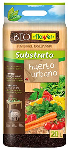 Flower 80152 80152-Substrato huerto urbano, 20 l, No aplica, 30x5x55 cm