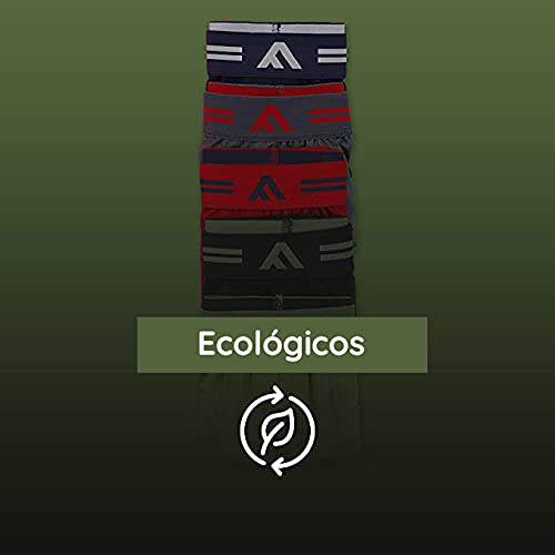 FM London - Calzoncillos bóxer para hombre, bambú, supersuaves, sin etiquetas, ajuste elástico, ecológicos, 5 unidades