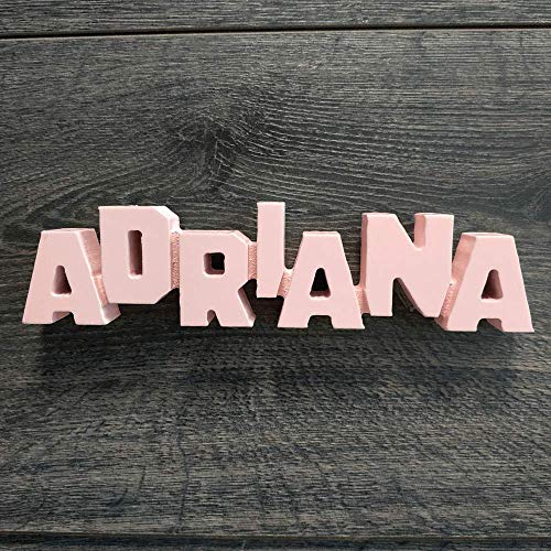 Framan MDF Personalizado con Nombres, Letras de Madera Decorativas con Nombres de Chico o Chica para Decorar tu hogar (Adriana)