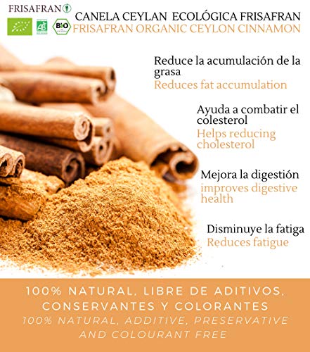 FRISAFRAN - Canela Ceylan Ecológica en polvo - 200Gr