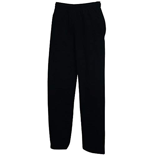 Fruit Of The Loom Pantalones de chándal para hombre Negro XXL